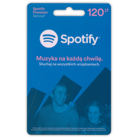 Karta Podarunkowa Spotify o wartości 120 zł
