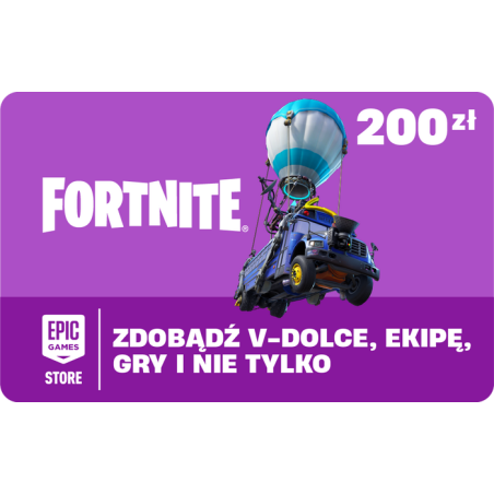 Karta podarunkowa Epic Games Fortnite 200 PLN