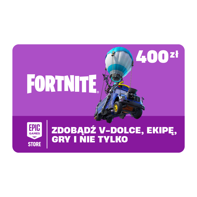 Karta podarunkowa Epic Games Fortnite 400 PLN