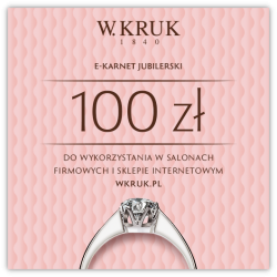 E-Karnet Jubilerski W.KRUK o wartości 100 zł