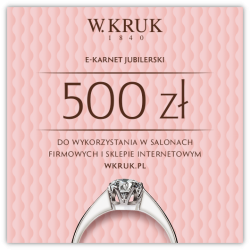 E-Karnet Jubilerski W.KRUK o wartości 500 zł