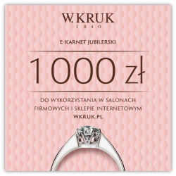 E-Karnet Jubilerski W.KRUK o wartości 1 000 zł