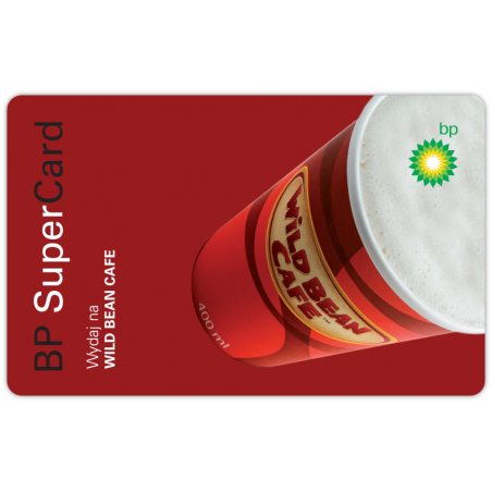 Karta podarunkowa BP SuperCard  Wild Bean Cafe o wartości 100,00 zł