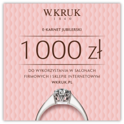 E-Karnet Jubilerski W.KRUK o wartości 1000 zł