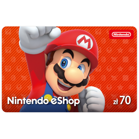 Elektroniczna karta podarunkowa Nintendo eShop 70 PLN