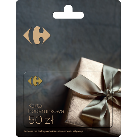 Karta Podarunkowa Carrefour o wartości 50 zł