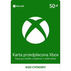 Elektroniczna karta podarunkowa Xbox Live 50 PLN
